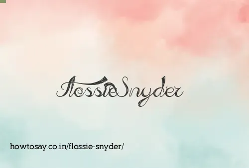 Flossie Snyder