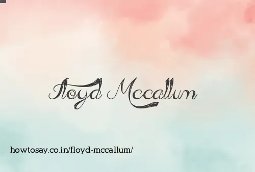 Floyd Mccallum