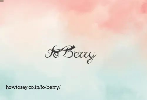 Fo Berry