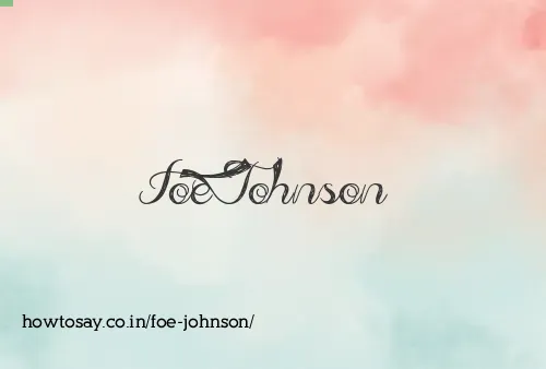 Foe Johnson