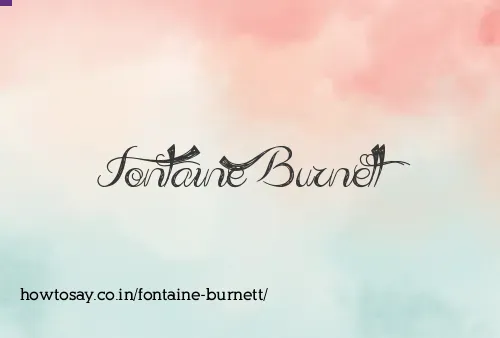 Fontaine Burnett