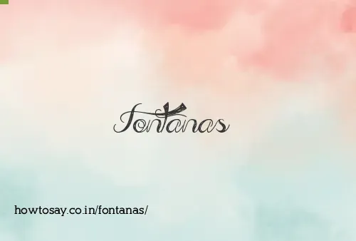 Fontanas