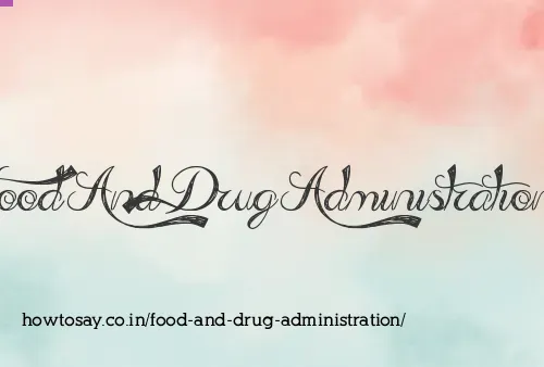 Food And Drug Administration