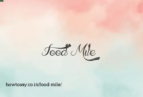 Food Mile