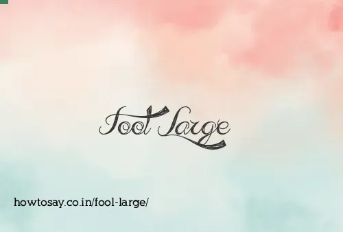 Fool Large