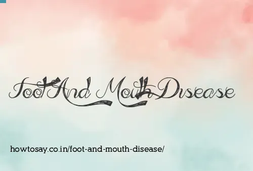 Foot And Mouth Disease