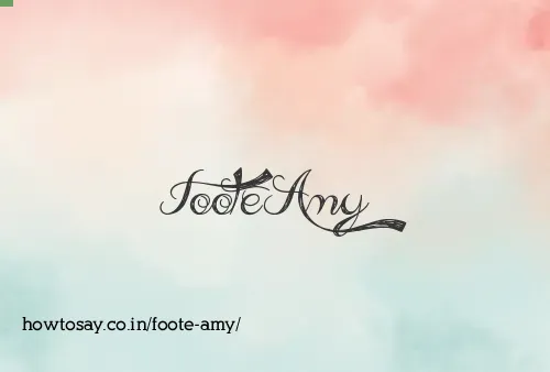 Foote Amy