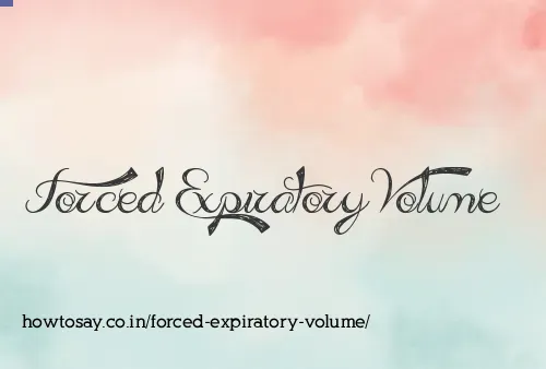 Forced Expiratory Volume
