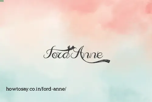 Ford Anne