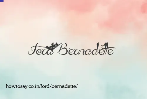 Ford Bernadette