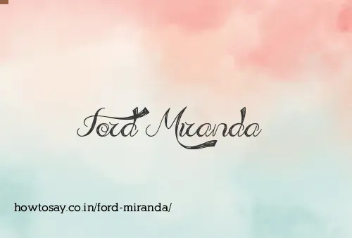 Ford Miranda