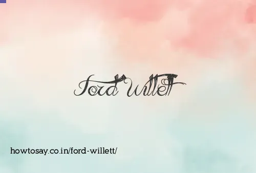 Ford Willett