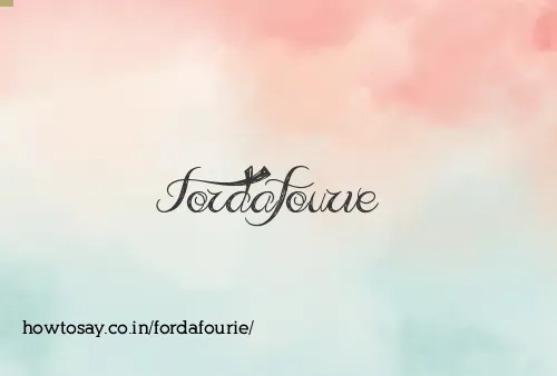 Fordafourie