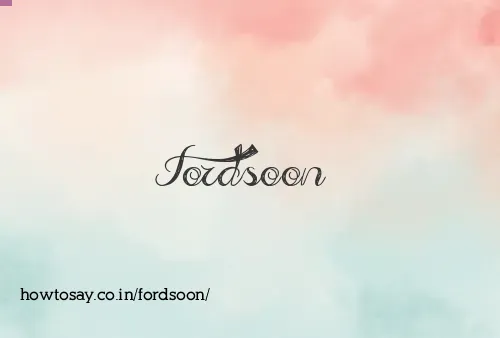 Fordsoon