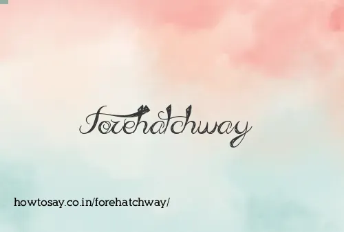 Forehatchway