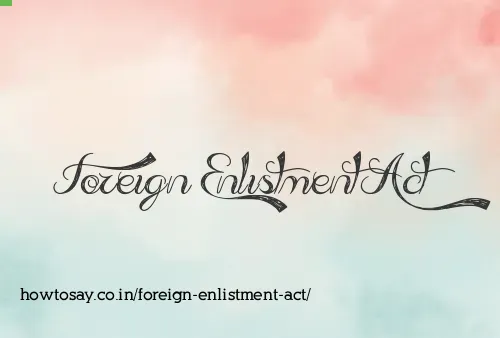 Foreign Enlistment Act