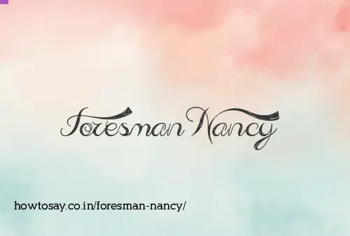 Foresman Nancy