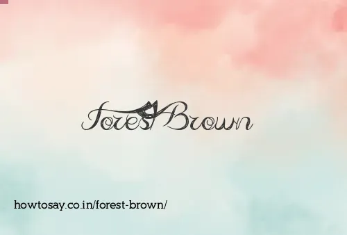 Forest Brown