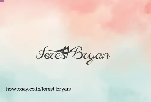 Forest Bryan