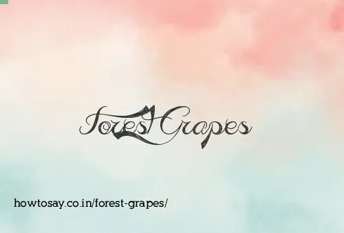 Forest Grapes