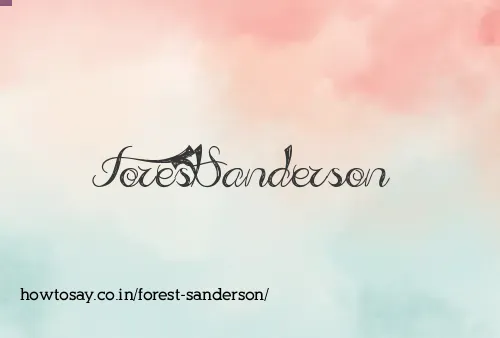 Forest Sanderson