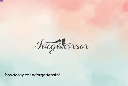 Forgottensin
