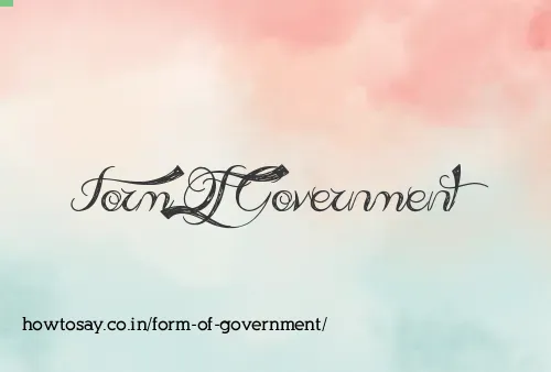 Form Of Government