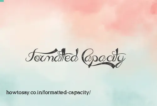 Formatted Capacity
