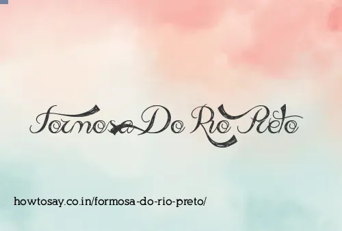 Formosa Do Rio Preto