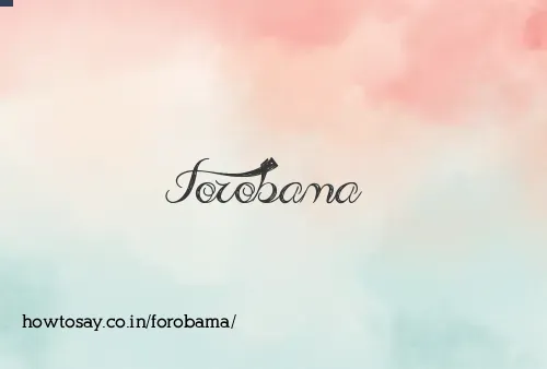 Forobama