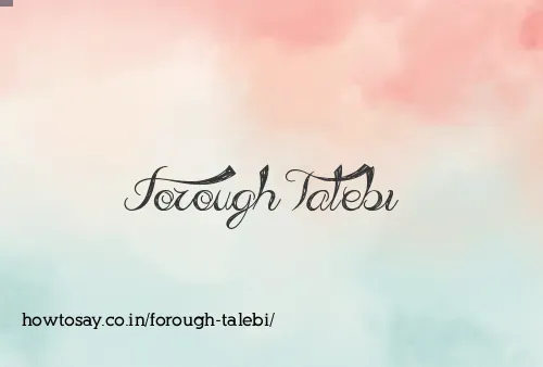 Forough Talebi