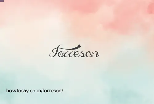 Forreson