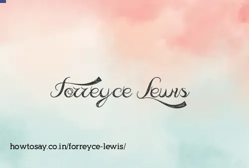 Forreyce Lewis