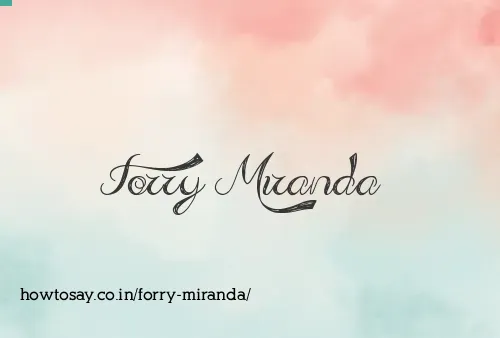 Forry Miranda