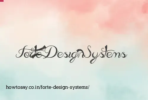 Forte Design Systems