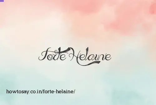 Forte Helaine