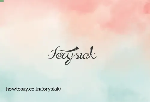 Forysiak