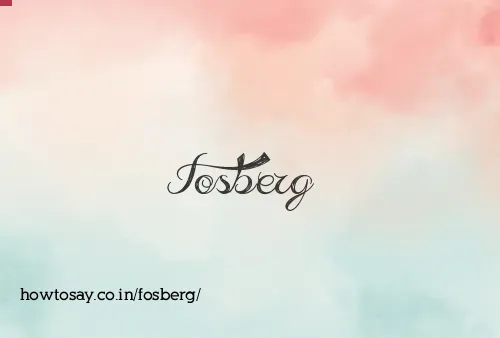 Fosberg