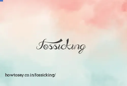 Fossicking