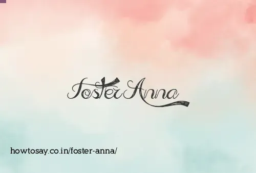 Foster Anna