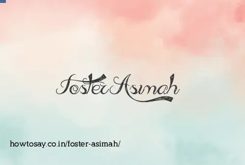 Foster Asimah