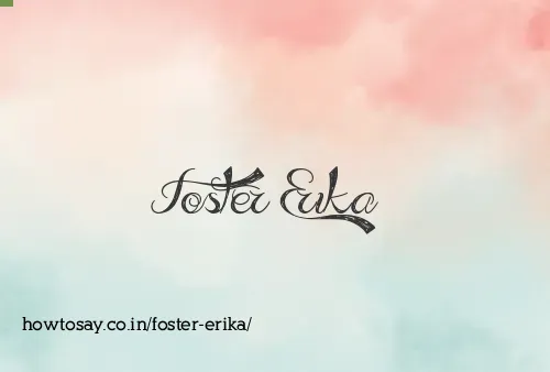 Foster Erika