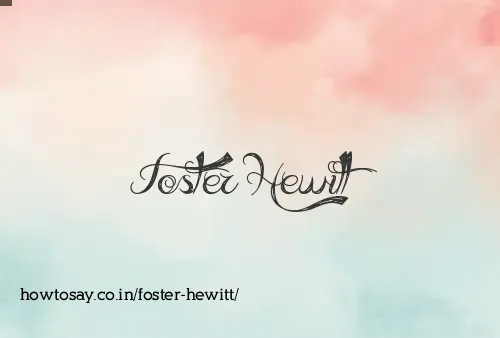 Foster Hewitt