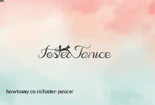 Foster Janice