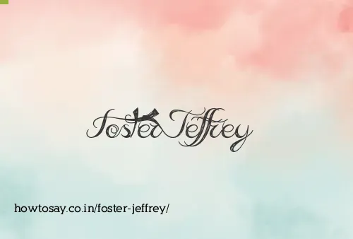 Foster Jeffrey