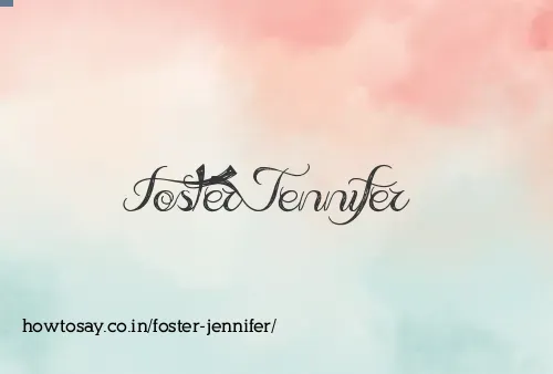Foster Jennifer