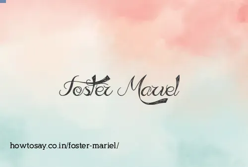 Foster Mariel