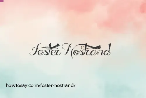 Foster Nostrand