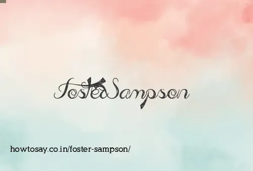 Foster Sampson