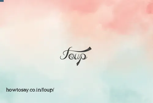 Foup